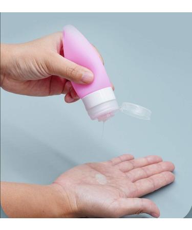 Buy 5-Part Silicone Travel Bottle Set - Leak-Proof Portable Refill Bottles with Carabiner | Perfect for Liquid Soap & Toiletries - 38 ml - Buy Online on GoSupps.com