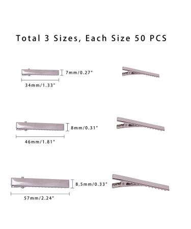 150pcs Metal Alligator Hair Clips Flat Top with Teeth | Hair Care & Crafts Accessories Pandahall - Buy Online on GoSupps.com