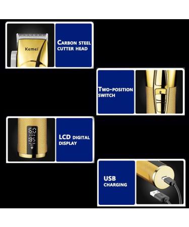 Professional Adjustable Hair Clippers for Men - Powerful 2-Speed Electric Trimmer & Rechargeable Beard Grooming Kit - Buy Online on GoSupps.com