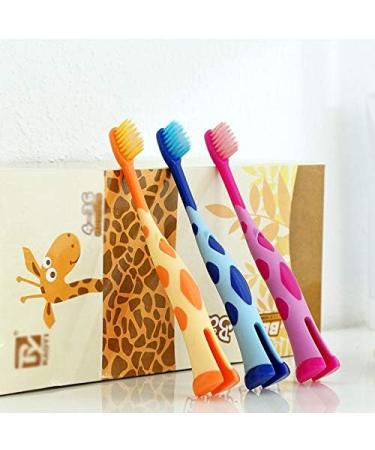 SUICRA Giraffe Superfine Soft Toothbrush - Cartoon Household Toothbrush for Gentle Cleaning | International Shipping - Buy Online on GoSupps.com