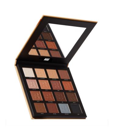 BEAUTY BAY Nude 16 Piece Colour Eyeshadow Palette Gift Set - Make Up Beauty Products - Vegan Gifts for Women - PETA Certified Cruelty Free - Matte - Peachy Nude Beige Rosy Pink & More