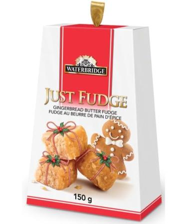 Value Bundle: Waterbridge - JUST FUDGE GINGERBREAD BUTTER FUDGE - Snacks & Candies for Adults & Kids - Maple Candy - Bonbon - Dessert - Christmas Candy - Custom Value Bundle Package of 3 - Buy Online on GoSupps.com