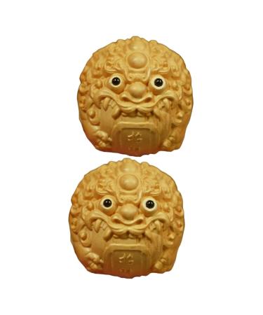 FOMIYES 2ST -NONAME Massage balls for hand exercises Bagua made of peach wood feng-shui pi yao Holz-Bagua mirror protective trailer from brass fitness handy health ball box tree