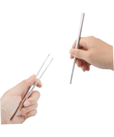 ULTECHNOVO Ear Spoon 10 Pcs Ear Twizzers Hair Tweezers Forceps Tweazers Tweasers Stainless Steel Tweezers Cleaning Tool Cleaner Metal Twizzer Silverx2pcs 15.8*1cmx2pcs - Buy Online on GoSupps.com