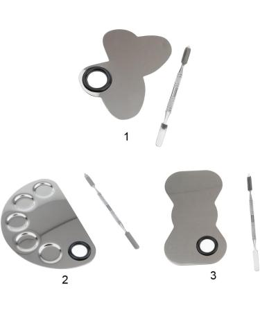 Inzopo Pro Salon Cosmetic Palette Spatula - Stainless Steel 2 Pack | Perfect for Makeup Artists & DIY Beauty - Buy Online on GoSupps.com