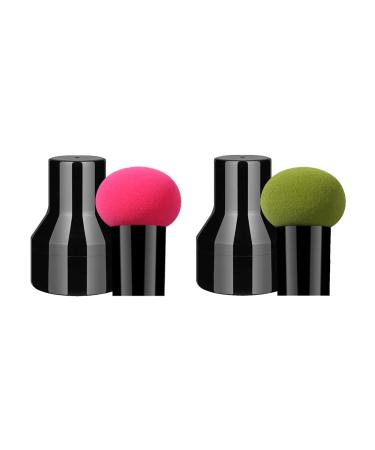 TAORANJU Makeup Sponge Beauty Blender Set 2 Pcs Makeup Blending Sponges Wet and Dry Dual-use Makeup Puff for Liquid Foundation Cream and Powder
