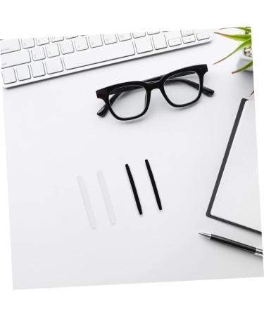 Shop Lurrose 80 PCS Slipproof Glasses Foot Covers - Silicone Hinge Ear Pads & Gel Holders - White & Black - International Shipping Available - Buy Online on GoSupps.com