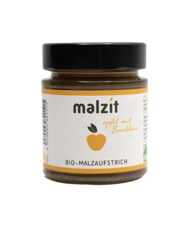 Malzit Apple Spread (6 x 150g) - Organic & Vegan Barley Malt Bread Spread | Low Sugar Alternative to Honey & Jam - Buy Online on GoSupps.com
