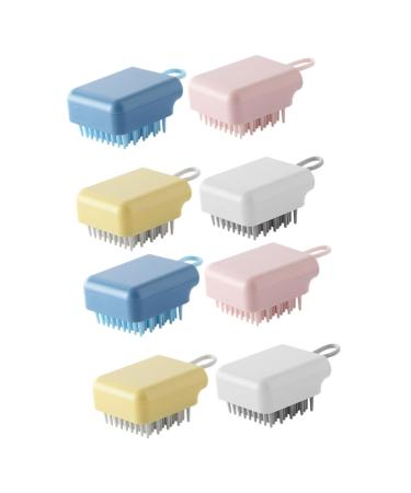 TOVINANNA 8 STK massage shampoo brush baby comb shower brush for the body shampoo for the scalp head scratch shampoo bath sponge shampoo scrubber multifunction pebble gel massage brush