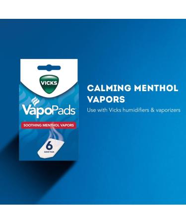 Vicks Soothing Vapors Replacement Pads - 6 Count - White - Buy Online on GoSupps.com