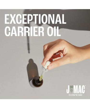 J MAC BOTANICALS Fractionated Coconut Oil - 16 oz Glass Bottle - Carrier Oil for Essential Oils and Hair Care - Buy Online on GoSupps.com