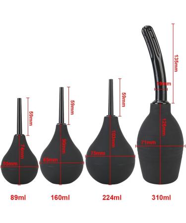 NOPNOG Anal Shower - Silicone Enema Container 224ml with Anti-Backflow Design - Black | International Shipping Available - Buy Online on GoSupps.com