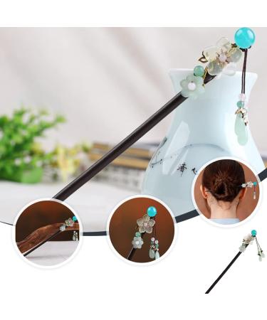 Vintage Flower Hair Stick - Japanese & Chinese Hairpins for Women & Girls | Elegant Hair Accessories - Buy Online on GoSupps.com