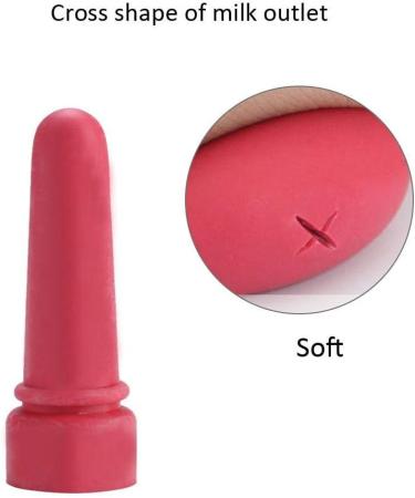 Cow Feeding Nipple 5pcs - Personalized Durable Rubber Milk Drink Nipples - Animal Feeding Supplies - Buy Online on GoSupps.com