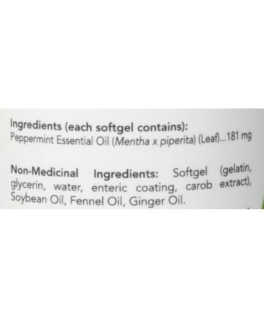 Now Peppermint Oil 180mg 90 count (Pack of 1) SUPPLEMENT - Buy Online on GoSupps.com