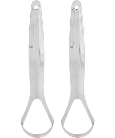 Ververt Touch Stainless Steel Tongue Scrapers - 2 Pack | Portable Reusable Oral Care Tool for Fresh Breath & Clean Tongue - Buy Online on GoSupps.com