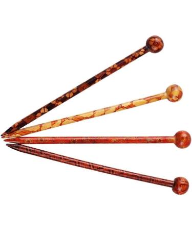 Handmade Wooden Hair Sticks for Women - Hellery 4 Pack Hairpin Fashion Accessories - Buy Online on GoSupps.com