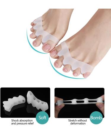 Toe Spreader Silicone | Toe Separator for Pedicure & Correction - Athletes & All Feet | International Shipping - Buy Online on GoSupps.com
