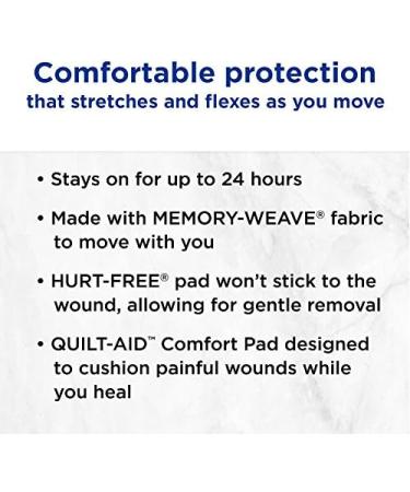 Band-Aid Flexible Fabric Adhesive Bandages with Quilt-Aid Technology - Pack of 3 - Buy Online on GoSupps.com