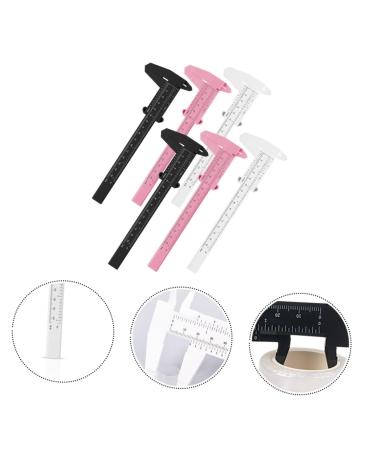 FOMIYES 12 Pcs Locating Rule Facial Tool Pocket Ruler Mini Eyebrow Measuring Ruler Face Eyebrow Card 1 count (Pack of 1) Assorted Colorx2pcs - Buy Online on GoSupps.com