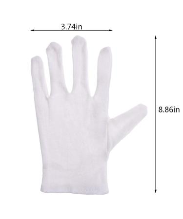 Sevenmye 6 Pairs Moisturizing Cotton Gloves | White Cosmetic & Spa Gloves for Soft Skin - Buy Online on GoSupps.com