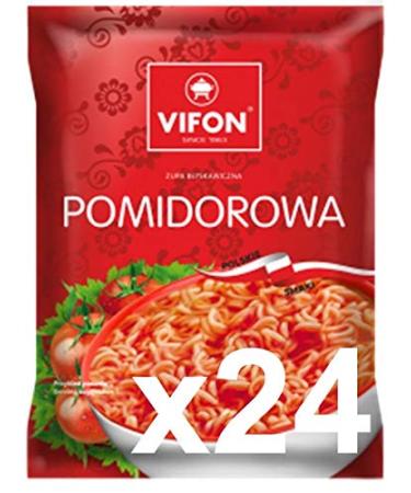 VIFON Vifon Pomidorowa Pack of 24 Instant Tomato Soups 65g (cardboard box)
