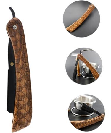 Magiclulu Manual Razor for Men | Portable Beard & Body Razor | Rosewood Design | Perfect Shave - Buy Online on GoSupps.com