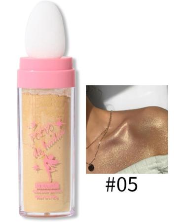 PICKX Fluorescent powder Body Flash Powder Stick Shiny Pink Fairy Pink Shiny Pink White Moonlight Powder Makeup stick Fairy Powder Highlights Fairy Powder Fairy Pink Highlights Patch Fairy Makeup (05#yellow) - Buy Online on GoSupps.com