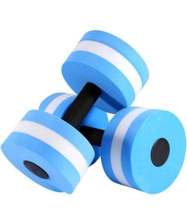 2pcs Water Aerobic Foam Dumbbells | Aqua Fitness Barbells for Swimming Pool Exercise & Weight Loss - Buy Online on GoSupps.com