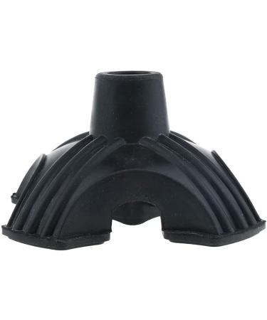 Pack of 2 Anti-Slip Quad Rubber Replacement Tip Base for Elderly Cane Walking Stick Crutches 7/8 Inches Present - Buy Online on GoSupps.com