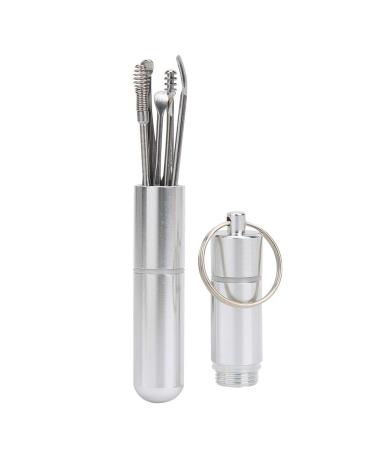 LANTRO JS Vintage Stainless Steel Ear Pick - Portable Earwax Remover for Gentle Cleaning - Keychain Hanging - Buy Online on GoSupps.com