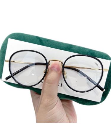 Fuqinqingoz Cute reading glasses anti-blue light computer reader anti-eyes glasses lat-light levels for women/men (color: C1 size: +350) +350 C1