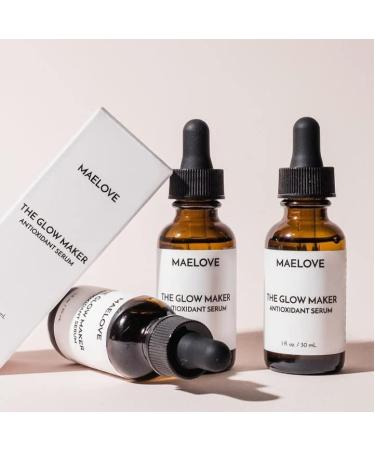 Maelove Antioxidant Serum with Vitamins C, E, Ferulic Acid & Hyaluronic Acid - 1 Fl Oz/30ML - Buy Online on GoSupps.com