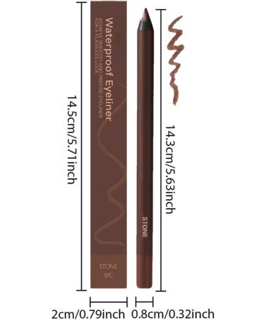Eyeliner Pencil Gliding Waterproof Eye Pencil Highly Pigmented Makeup Pen Natural Gel For Dancing Parties Daily Use Live Performances For Women - Buy Online on GoSupps.com