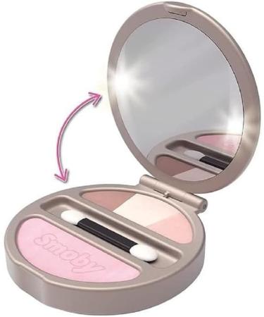 Smoby Toys - My Beauty Compact Powder - Toy make-up (fake cosmetics) with mirror and light for children aged 3 and over