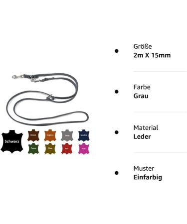 Adjustable Dog Liner for Small & Large Dogs - 2m Gray - Durable & Versatile | Shop Now! - Buy Online on GoSupps.com