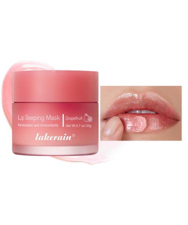 Sleeping Lip Mask Long-Lasting Nourish & Hydrate Lip Mask Lip Balm Lip Oil Lip Skin Care Hydrating Moisturizing Lip Lines Night Sleep Care Lip Anti-chapped Lip Cream (03# Grapefruit)