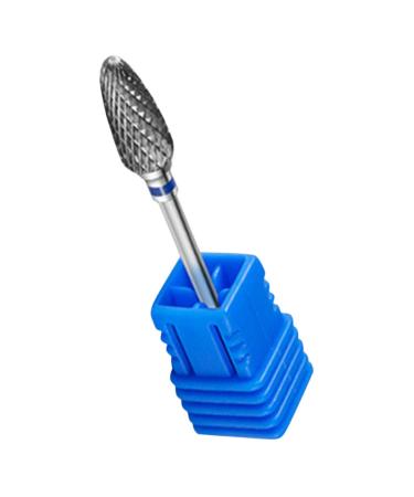 Mikinona Nail Polisher Polishing Drill Bits Manicure Polishing Heads Nail Art Polishing Bits Safety Bits for Nail Drill Nail Drill Tips Metal Nail Bits Cuticle Drill Bits for Nails 7x1.3.cm As Shown 2