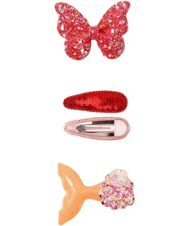 New 2025 Fresh Set Flower Printe Sweet Butterfly Hairpins Bb Hair Bangs Clips Barrettes New For Fashion Accessories Headwear Jewelry Fashion Accessories Creative Gift - Buy Online on GoSupps.com
