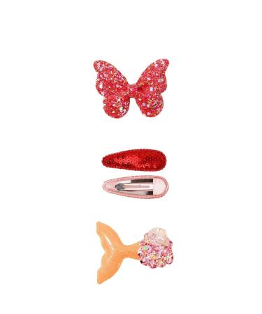 New 2025 Fresh Set Flower Printe Sweet Butterfly Hairpins Bb Hair Bangs Clips Barrettes New For Fashion Accessories Headwear Jewelry Fashion Accessories Creative Gift