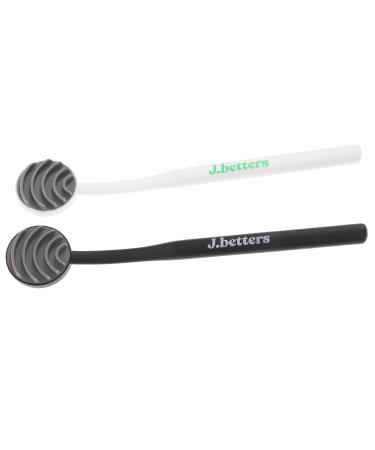 Healeved 2st tongue cleaning brush bad breath scraper mouth cleaning device tongue brushes made of plastic for the oral health of portable mouth cleaning brush TPR child mouth care adult