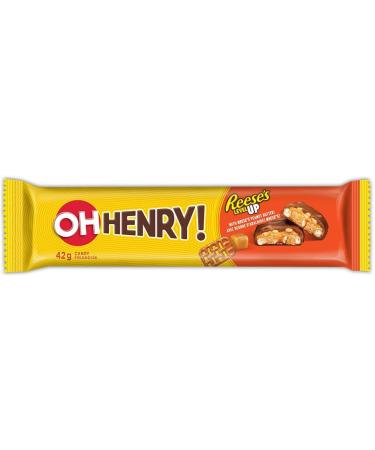 OH HENRY! Level Up Chocolatey Peanut Butter Caramel & Pretzel Filled Candy Bars Holiday Candy Assorted Candy Bulk Candy to Share 42g (18 Count) 42 g (Pack of 18) - Buy Online on GoSupps.com