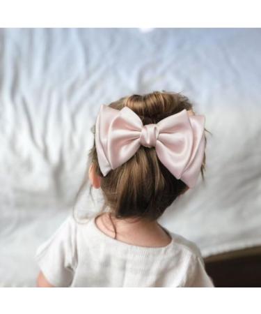 3 Pieces Solid Color Satin Hair Bow for Women Hair Clips Barrettes for Girls Hair Accessories - Buy Online on GoSupps.com