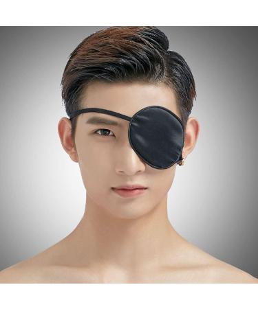 Black Adjustable Concave Shape Eyepatch for Amblyopia - Adult & Kid's Single Eye Mask - Buy Online on GoSupps.com
