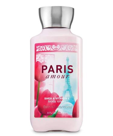 Bath & Body Works Shea & Vitamin E Body Lotion Paris Amour 8oz 4 Fl Oz (Pack of 2)