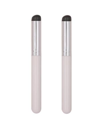 2 Silicone Lip Brushes Reusable Lip Makeup Applicator Premium High Elastic Silicone Round Head Make Up Brushes Portable Silicone Makeup Brush For Lip Balm Lip Gloss Lip Stick And Concealer