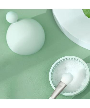 FOMIYES Silicone Makeup Brush Cleaner Bowl | Portable Cosmetic Brush Washer & Scrubber Pad - Buy Online on GoSupps.com