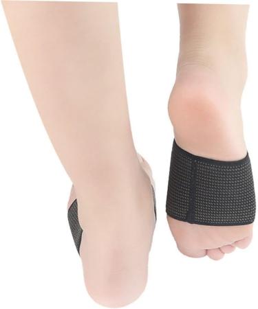 NOLITOY Copper Zap Breathable Guard Sleeves for Flat Foot Arch Support - 2 Pairs Sports Protector (8.7x6cm) - Black - Buy Online on GoSupps.com