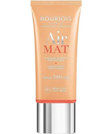 2 x Bourjois Air Mat Mattifying Foundation 30 ml – 03 Light Beige (Light Beige)