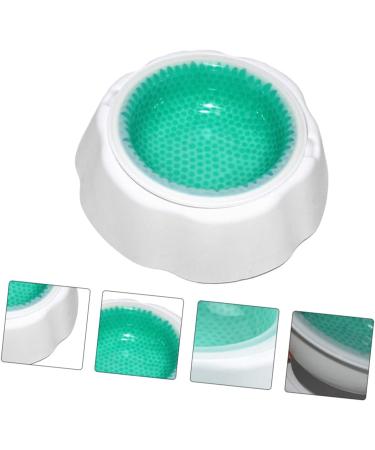Ipetboom Cooling Dog Cooler Bowl Cats Water Bowl Dog Food Feeder Pet Bowl Pp Indoor Cooling Artifact 24X17X6.6CM Green - Buy Online on GoSupps.com